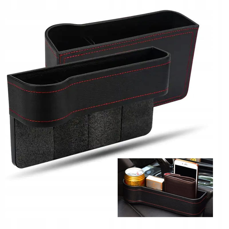 Automašīnas ādas organizators krūzītēm, telefonam un atslēgām