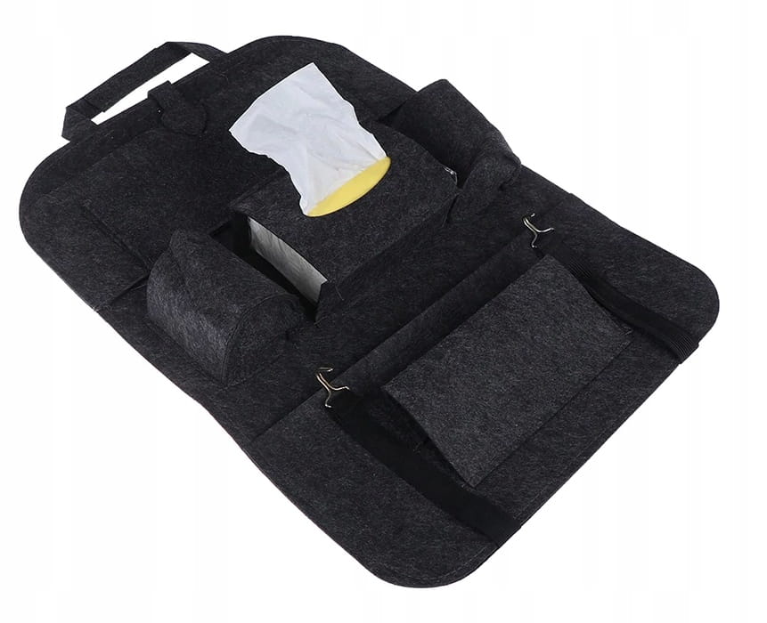 Automašīnas organizators, melns filcs, atzveltnes aizsardzība