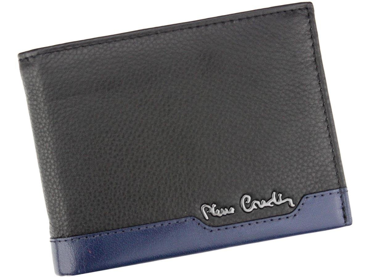 Pierre Cardin TILAK37 8806 RFID juoda ir mėlyna piniginė czarny + niebieski