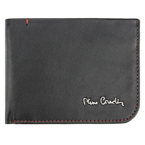 Pierre Cardin TILAK35 8806 juoda ir raudona piniginė czarny + czerwony