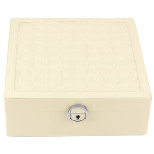 PATRIZIA BEAUTY-23001 baltas kosmetikos lagaminėlis biały