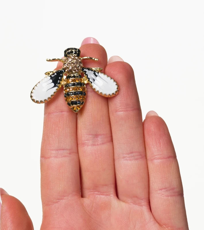 Luksusa piespraude "Bite" ar cirkonija kristāliem