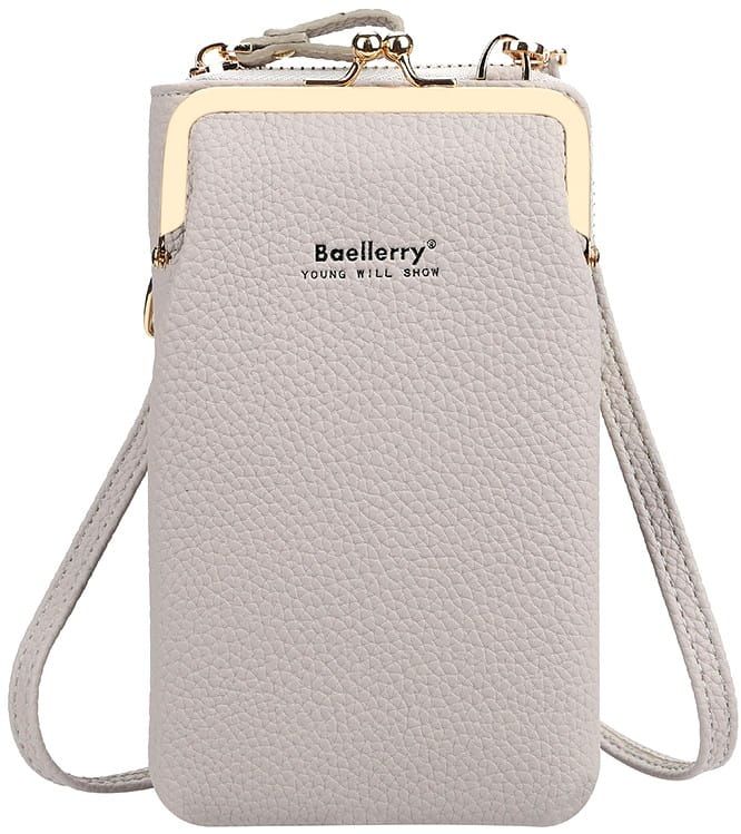 Mini maciņš, rokassoma sievietēm D27, bēšā krāsā R589