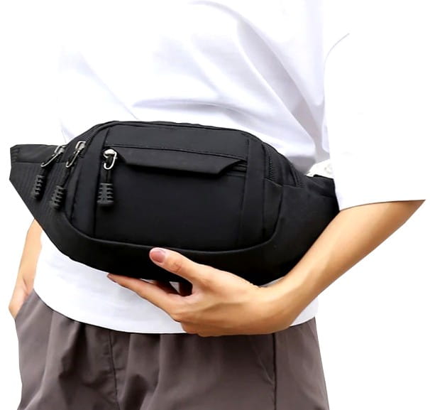 Vīriešu jostas soma, soma T119, melna N10