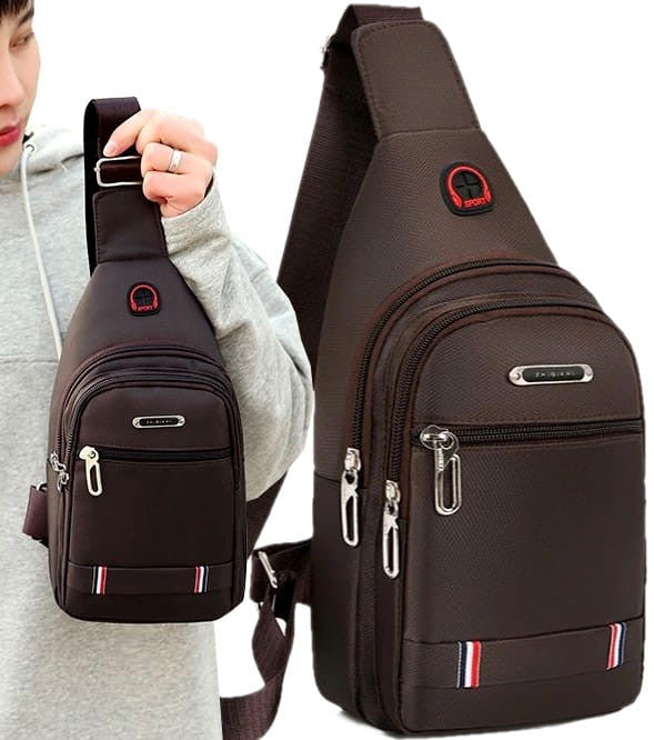 Vīriešu maza mugursoma, soma T107, brūna R224