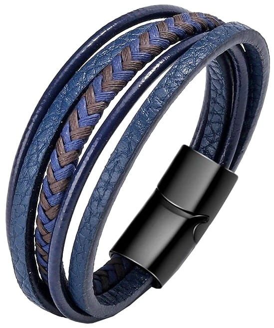 Vīriešu rokassprādze B11, zila A21