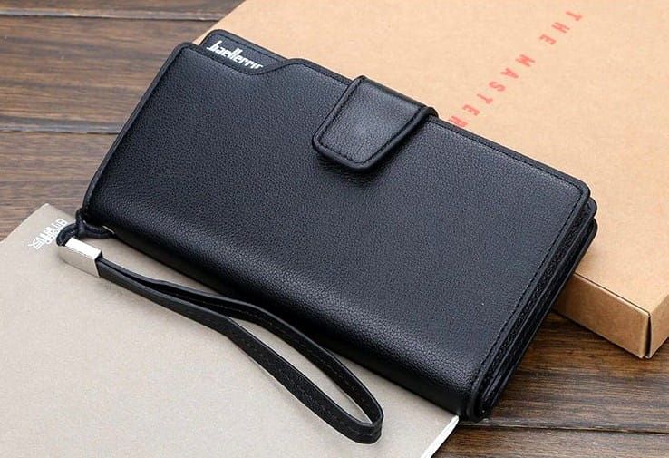 Vīriešu lielais maks, melns S516