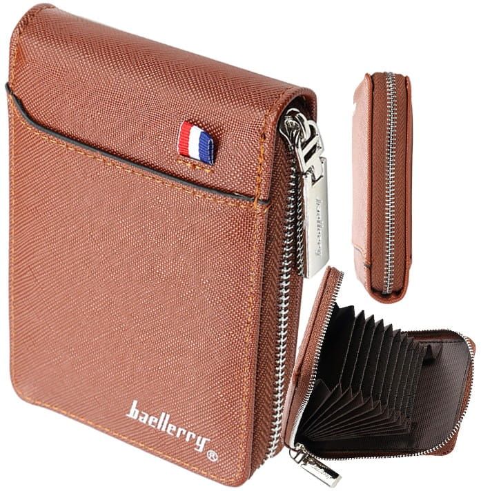 Vīriešu karšu maciņš B40, brūns S1064