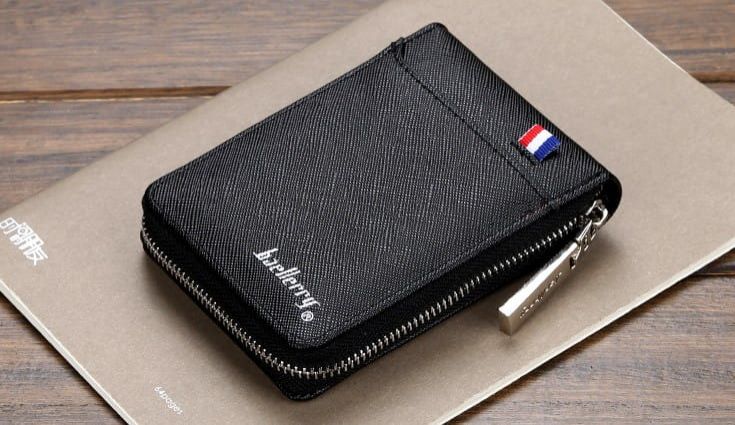 Vīriešu karšu maciņš B40, melns S1066