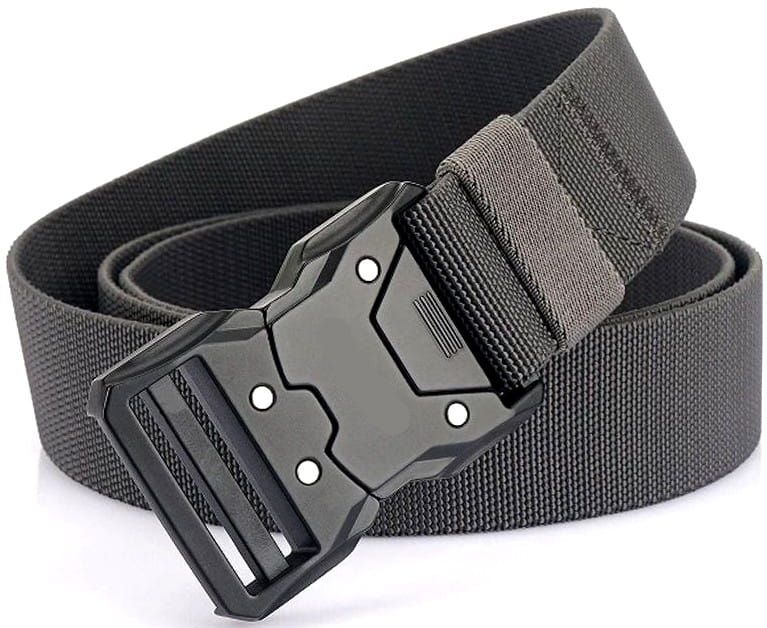 Vīriešu auduma josta H1, pelēka D64