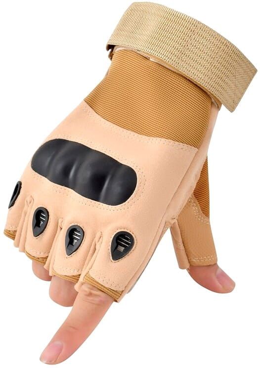 Vīriešu taktiskie cimdi K60, bēši, XL