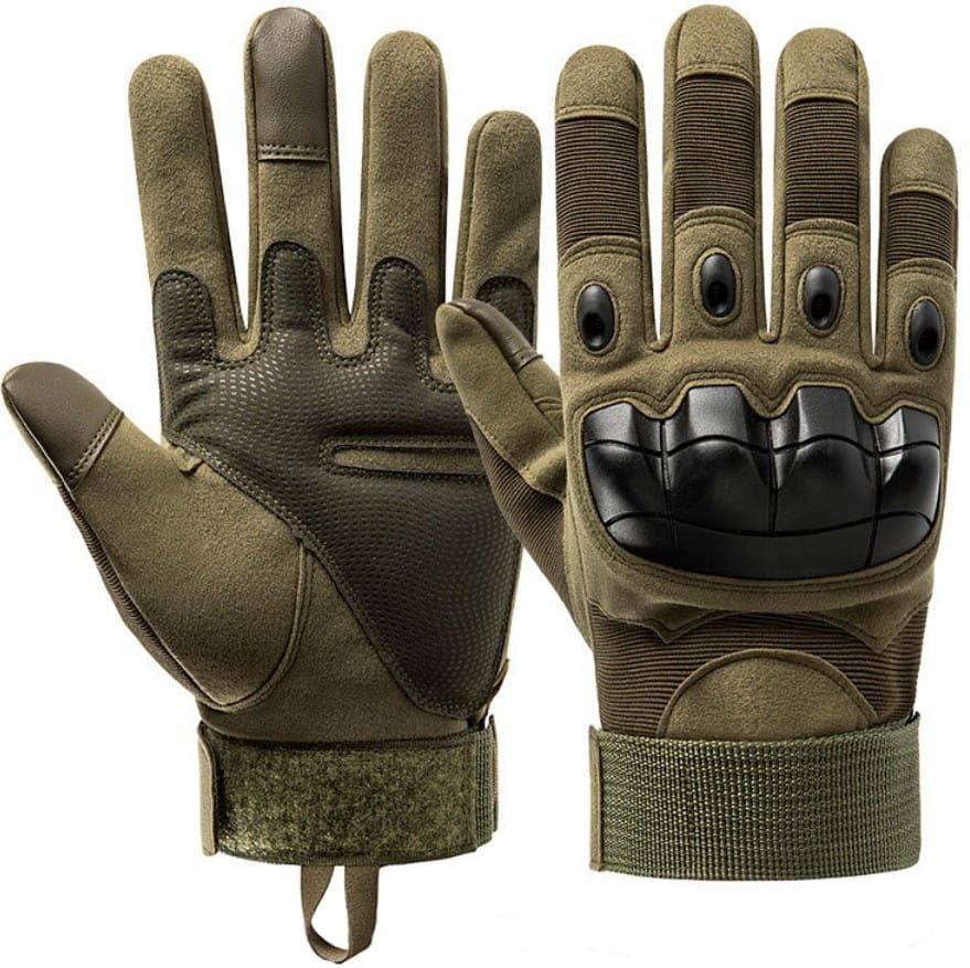 Vīriešu taktiskie cimdi K59, zaļi, XL