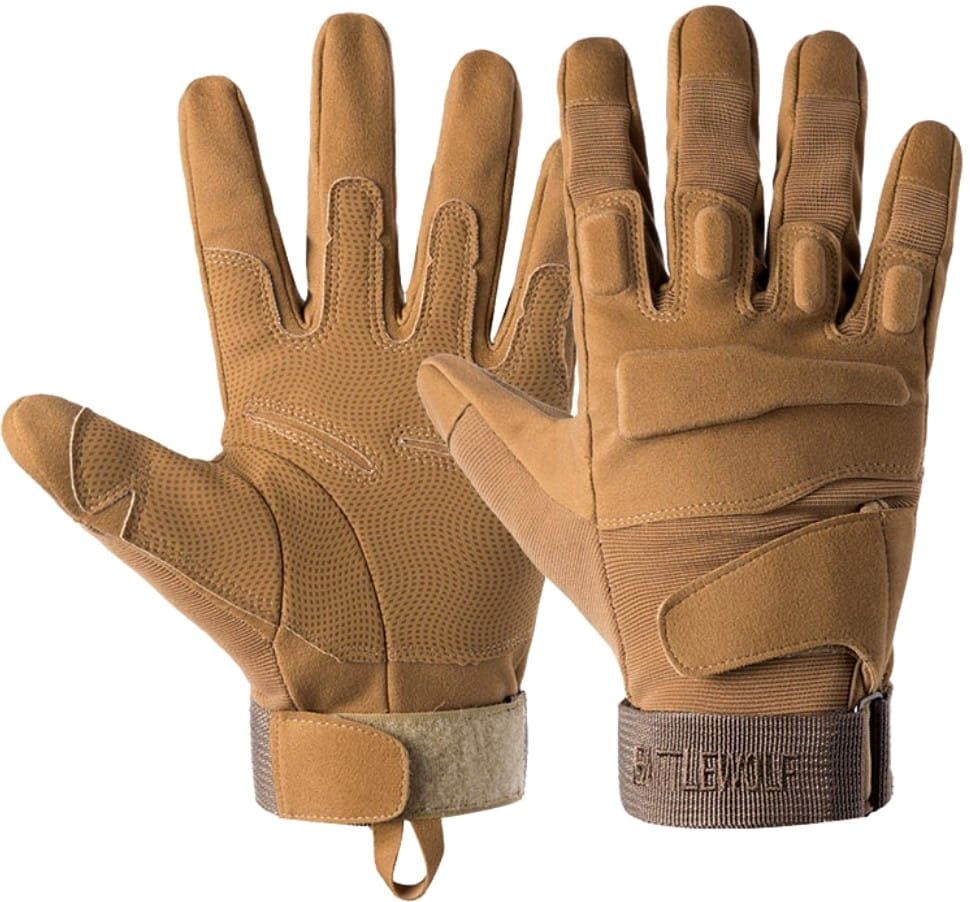 Vīriešu taktiskie cimdi KR71, bēši