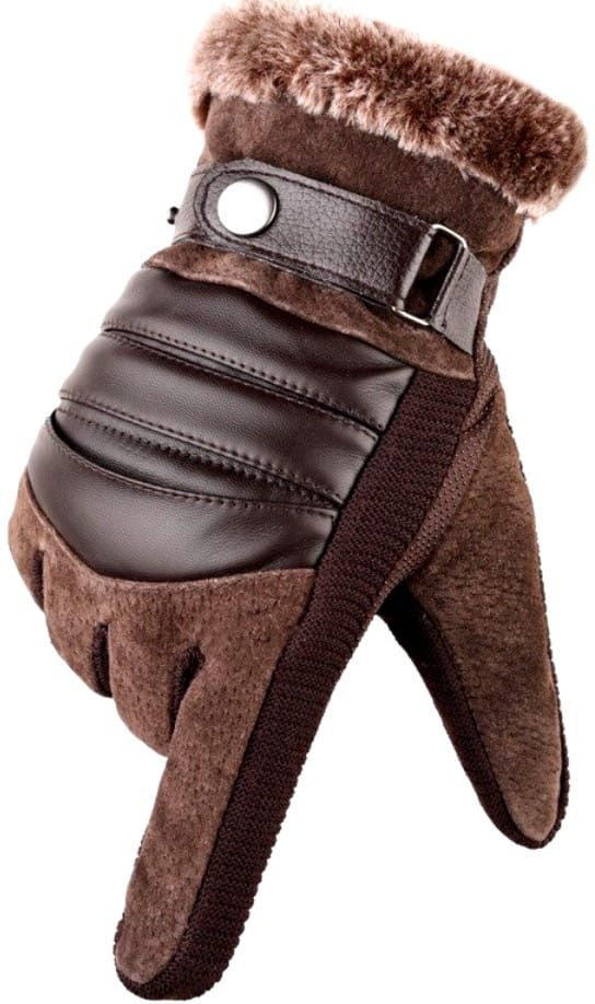 Vīriešu ziemas cimdi KR74, brūni