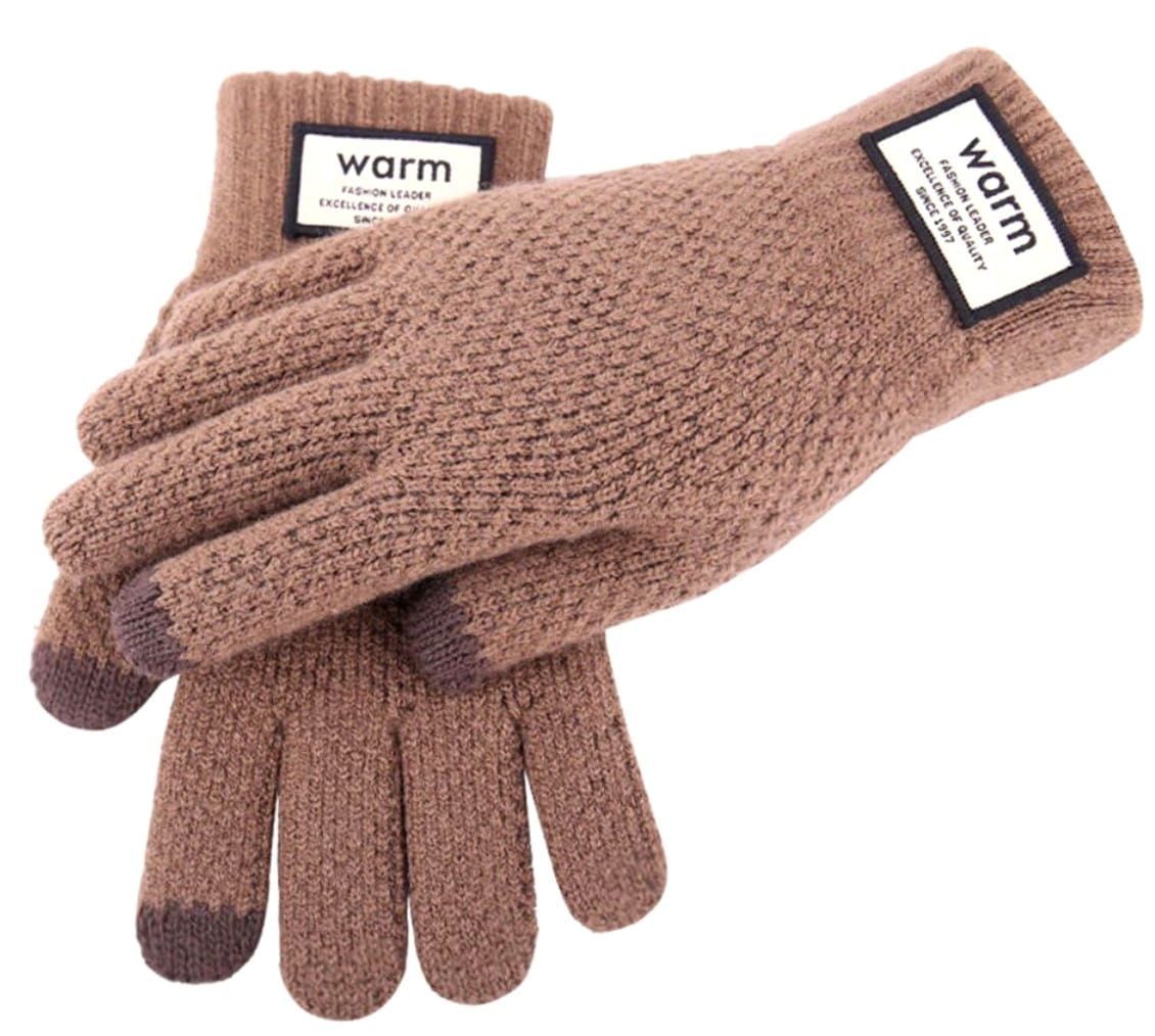 Vīriešu cimdi KR89, brūni, universāli