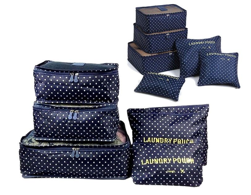 Čemodāna ieliktņu komplekts, zils