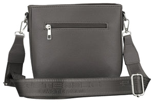 Moteriška tamsiai pilka PU rankinė PTN B77