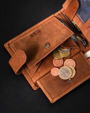 Rudas piniginės ir diržo rinkinys PTN I9