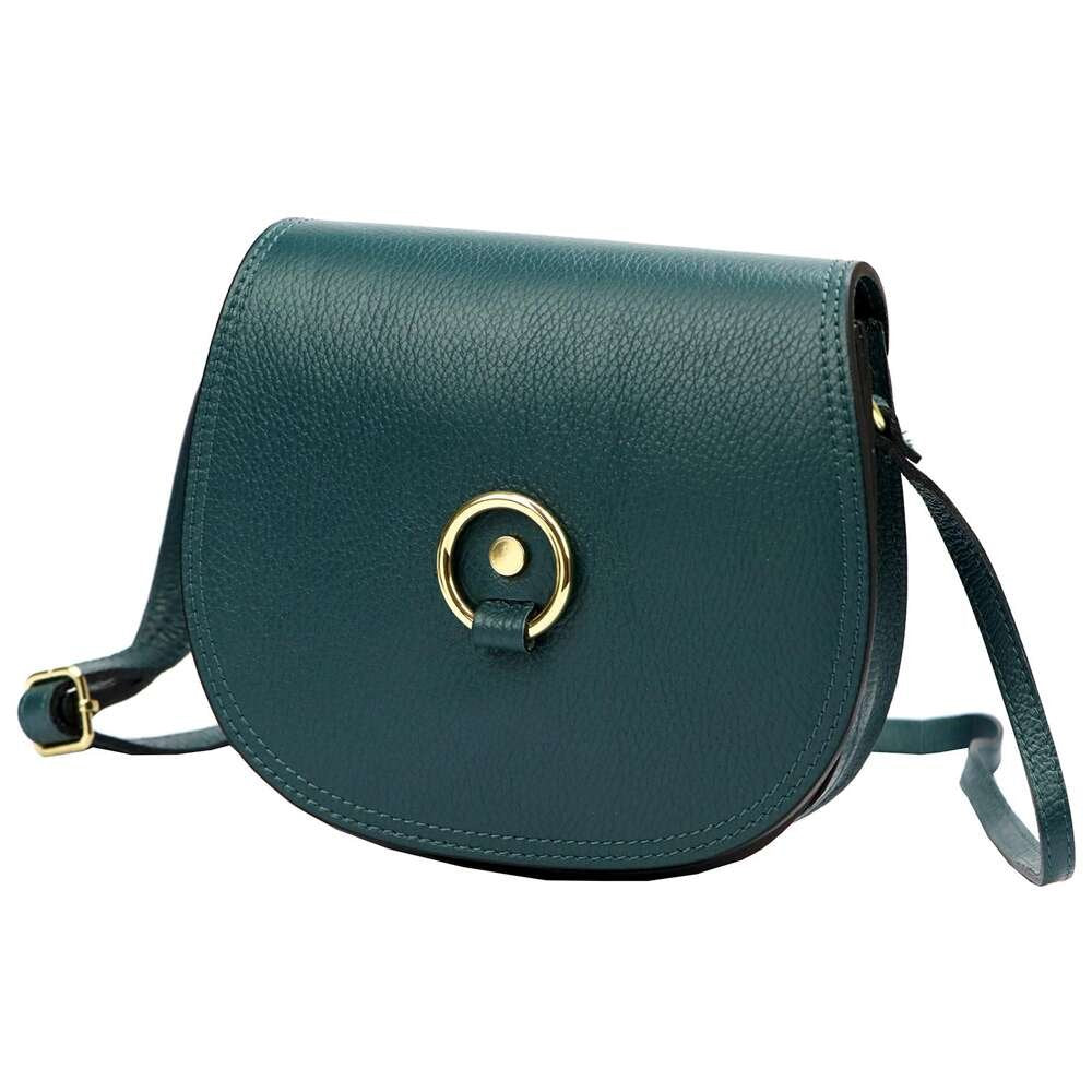 Sieviešu ādas somiņa Florence 38, zila, crossbody stila