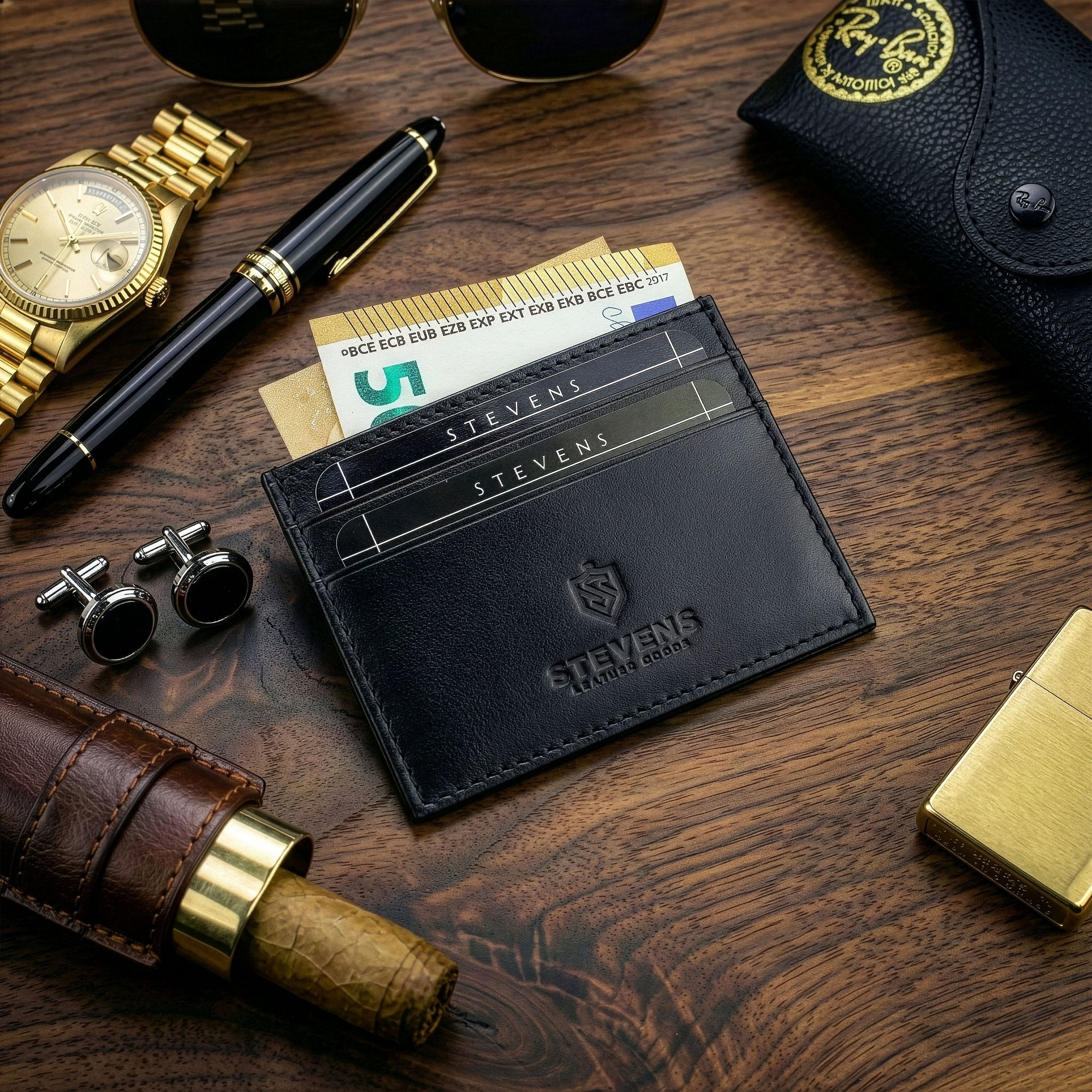 Ādas karšu maciņš Stevens P44 S708