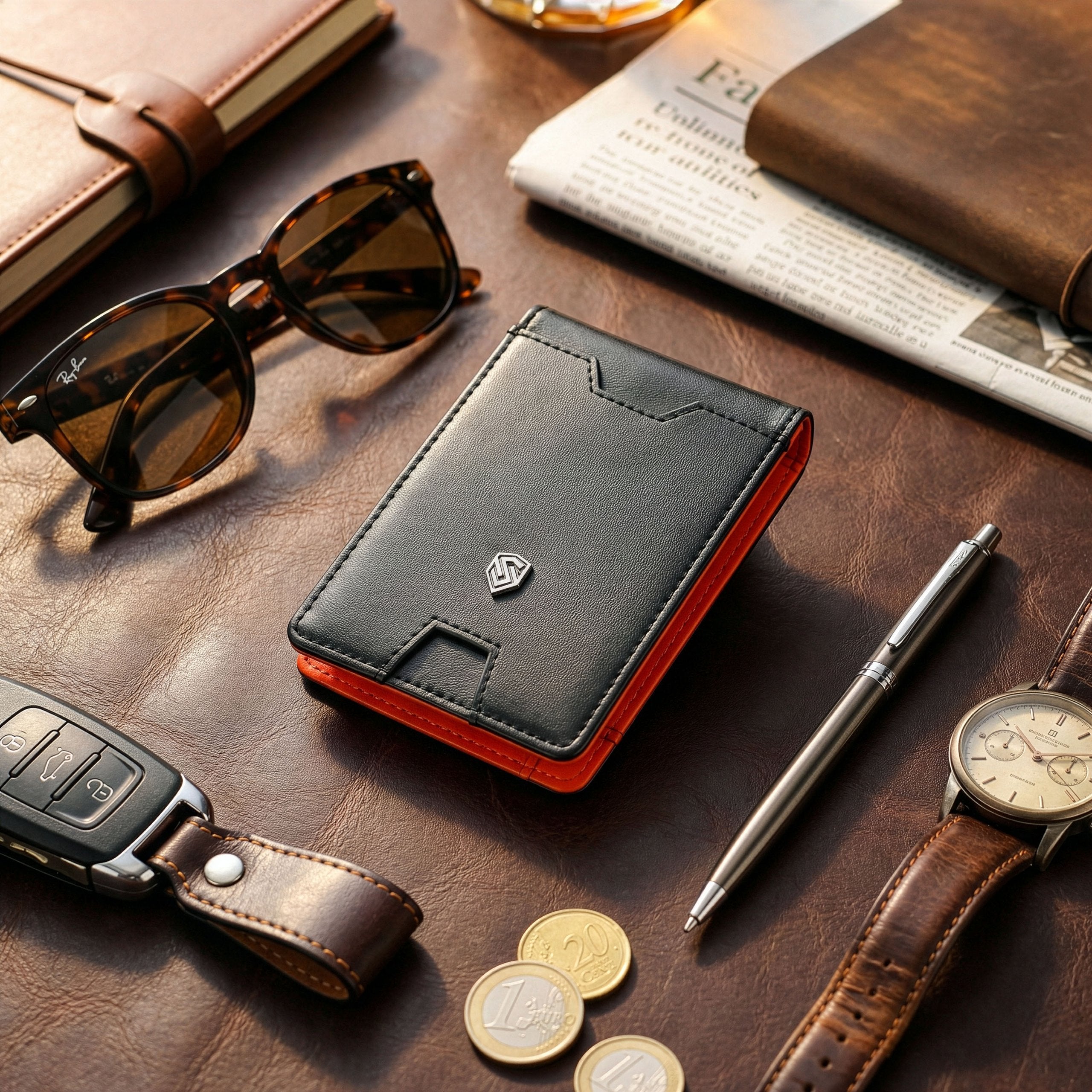 Vīriešu plāns maks, karšu turētājs ar RFID F02 S21