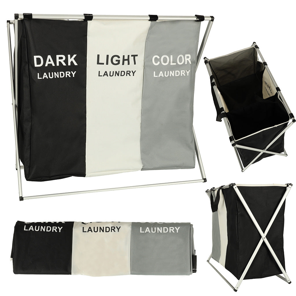 3 nodalījumu veļas grozs R46