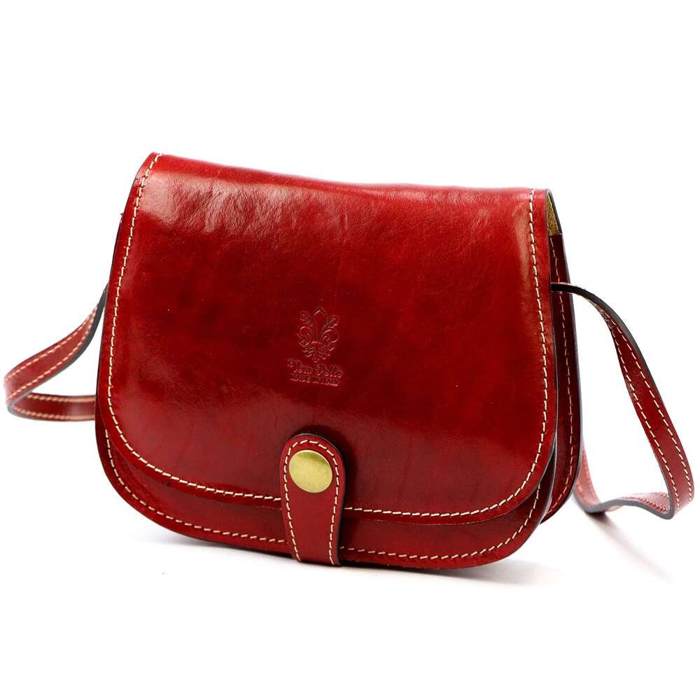 Sieviešu ādas rokassoma Florence ART. 882, sarkana, crossbody