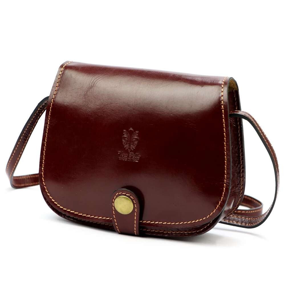 Moteriška odinė rankinė Florence ART. 882, kaštoninė, crossbody