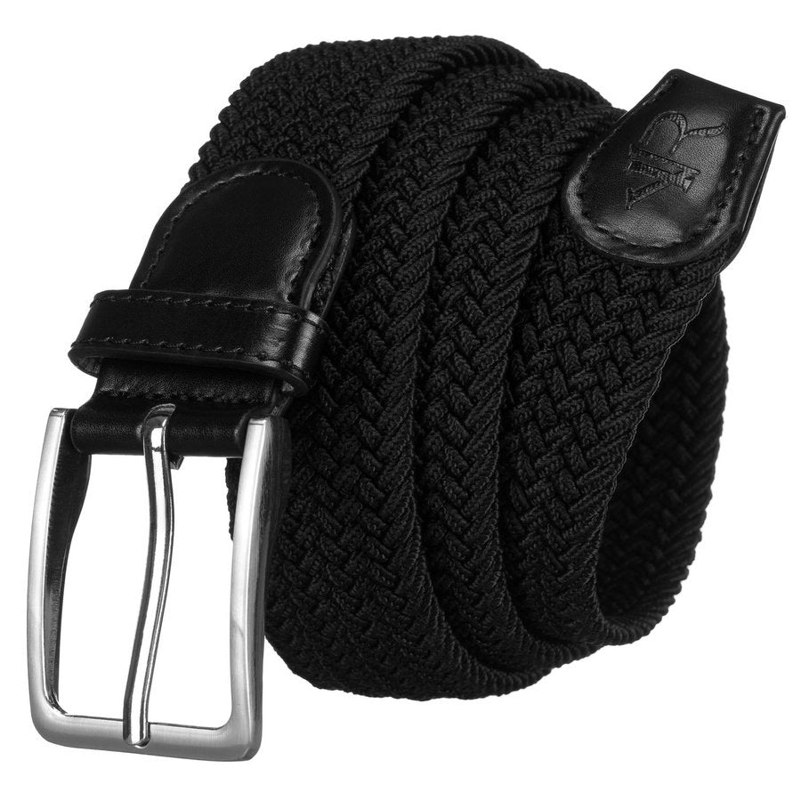 Pintas elastinis tekstilinis diržas Rovicky, juodas D33998