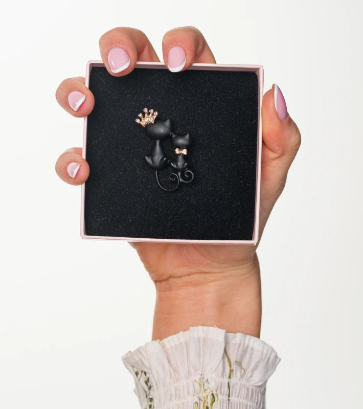 Broša sievietēm - kaķis J65