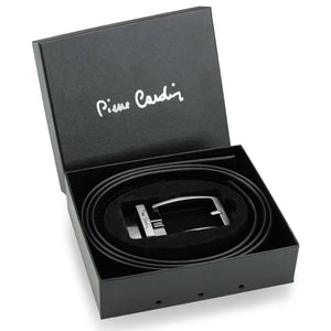 Vyriškas automatinis diržas Pierre Cardin, juodas, dovanų dėžutėje D40027