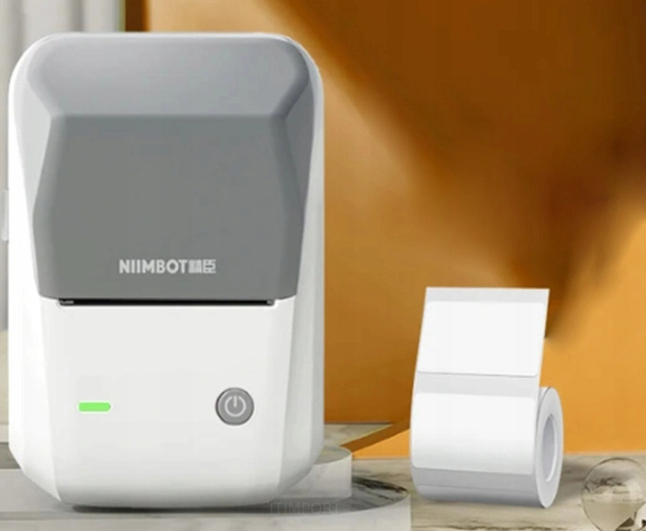 Termo uzlīmju printeris Niimbot B1, balts un pelēks