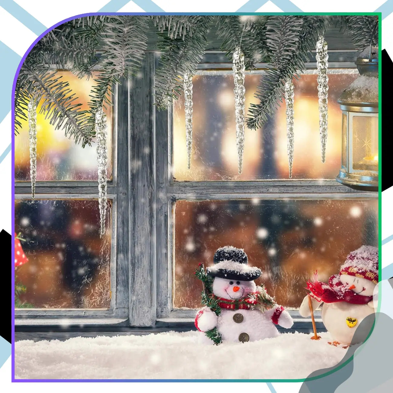 Ledus kadiņi eglītei, 12 gab., 13 cm