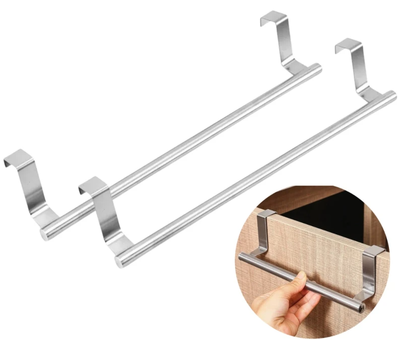 Virtuves dvieļu pakaramie 2 gab. J2, sudrabkrāsas N247