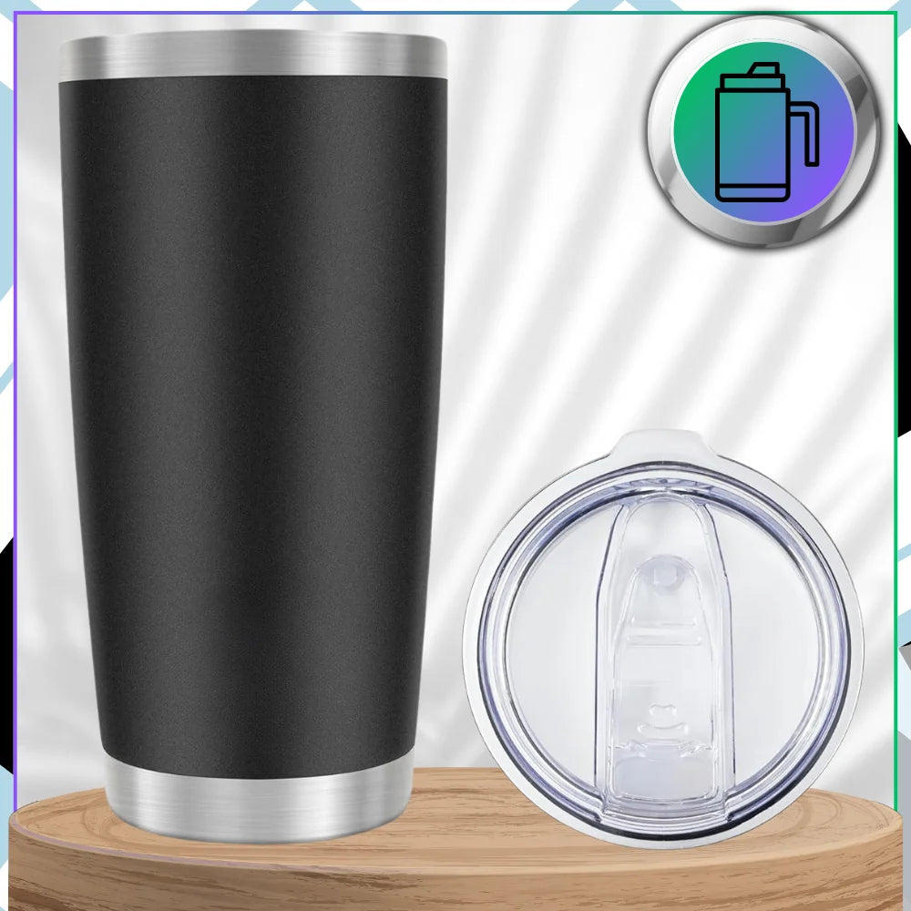 Termokrūze, melna, 600 ml, nerūsējošā tērauda