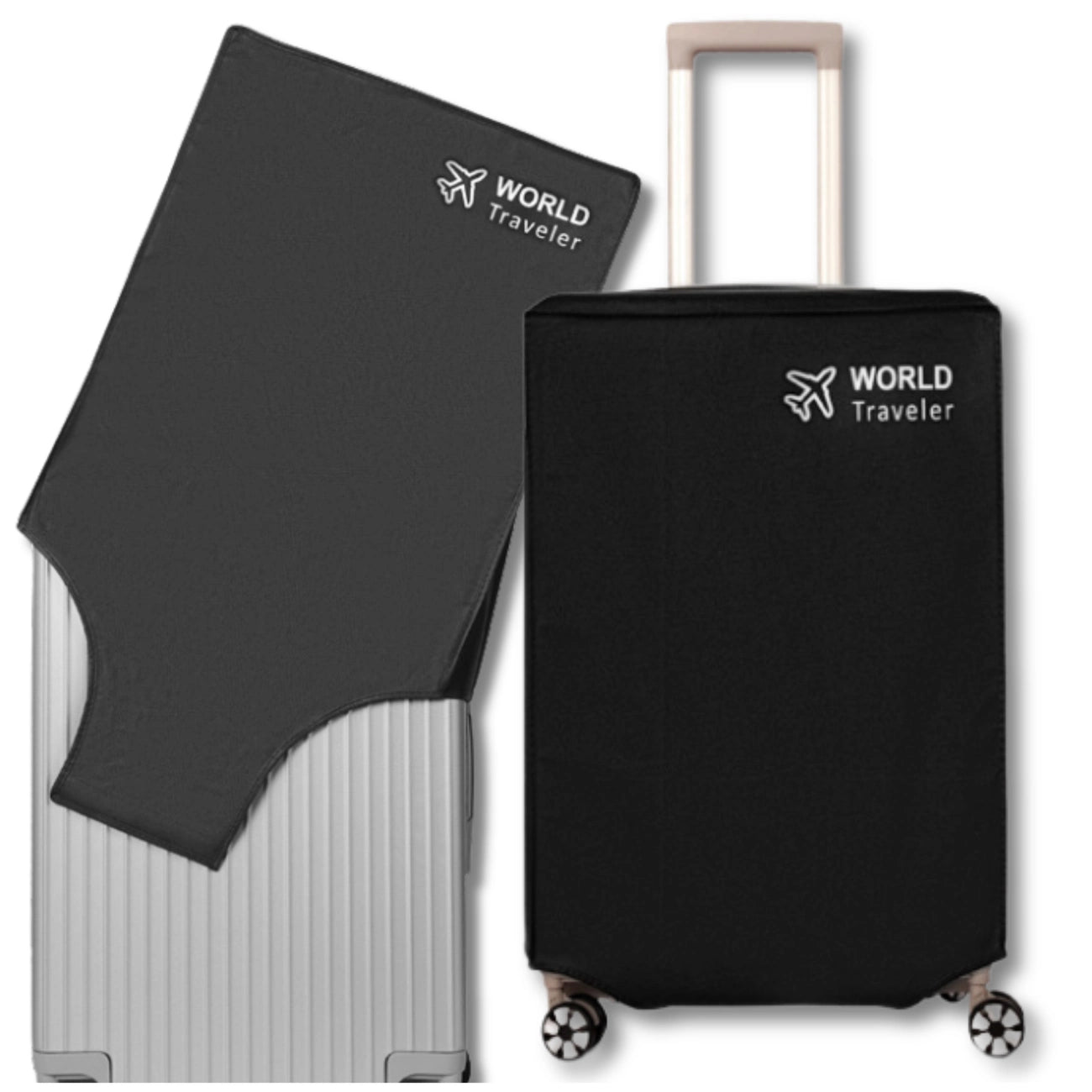 Bagāžas aizsargapvalks, melns