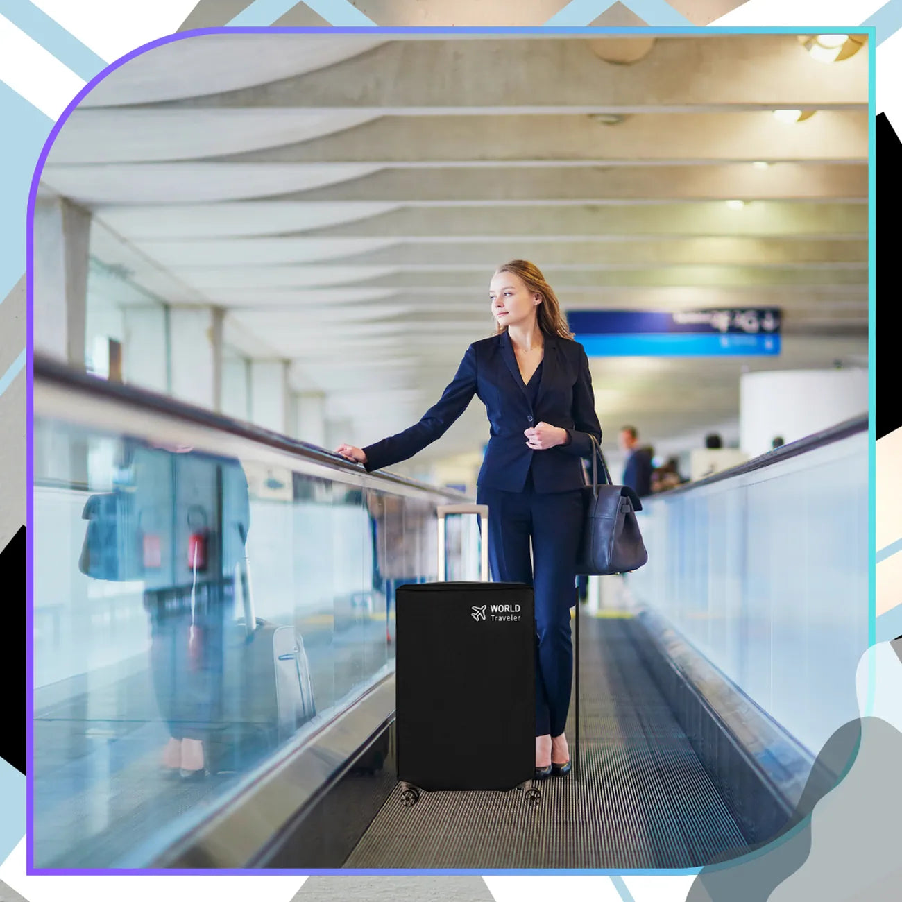 Bagāžas aizsargapvalks, melns