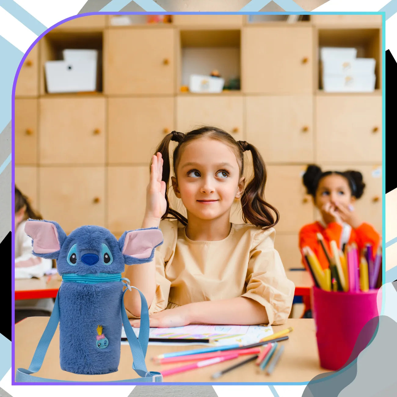 Plīša termosa pudeles maciņš, multfilmas dizains