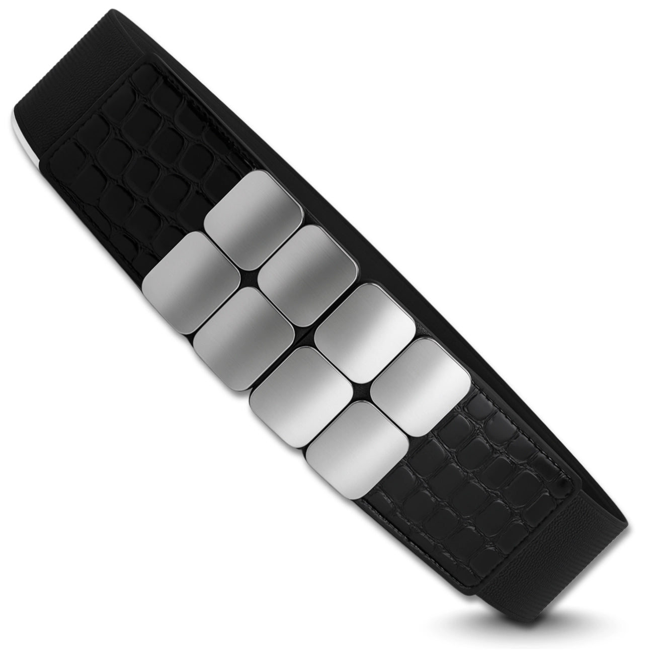 Moteriškas elastingas juodas diržas 4 cm D4