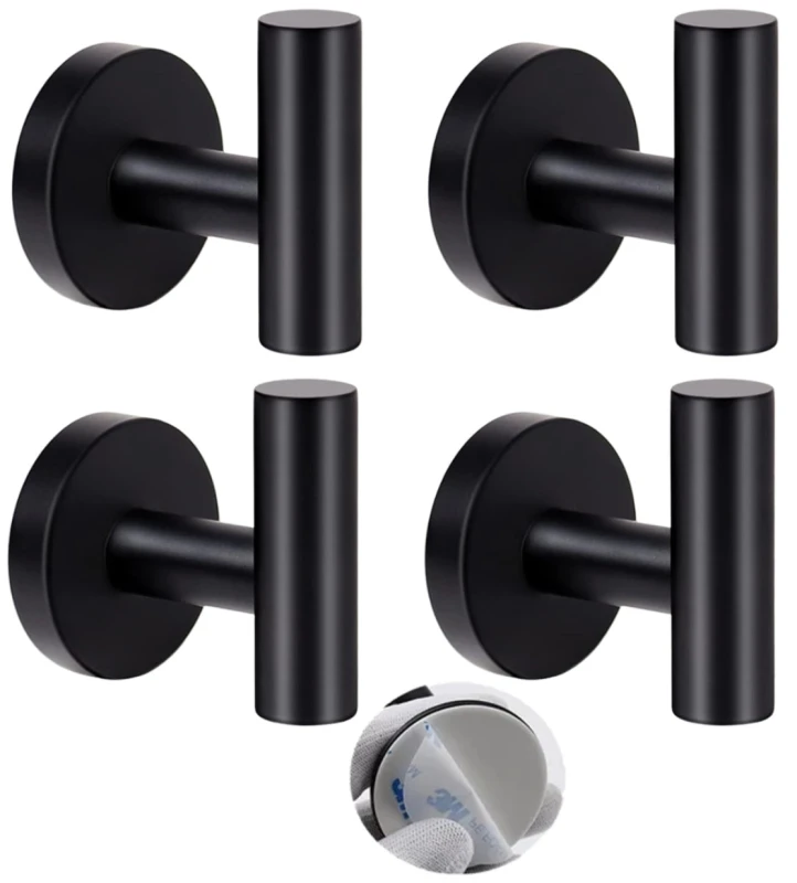 Vannas istabas āķu komplekts 4 gab. S1, melns N242