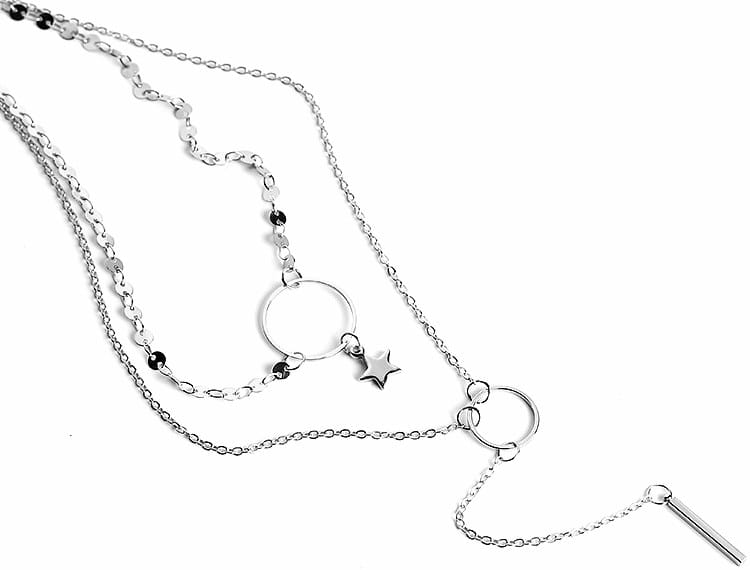 Kaklarota ar zvaigzni – sudraba vai zelta krāsā