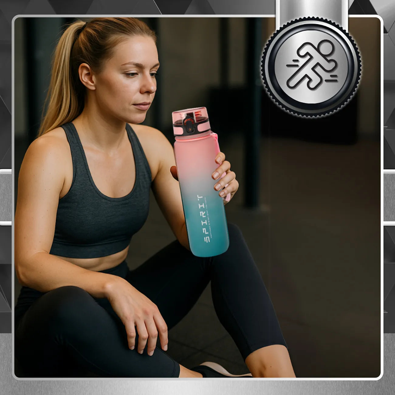 Tressari dzeramā pudele, 1000 ml, bez BPA