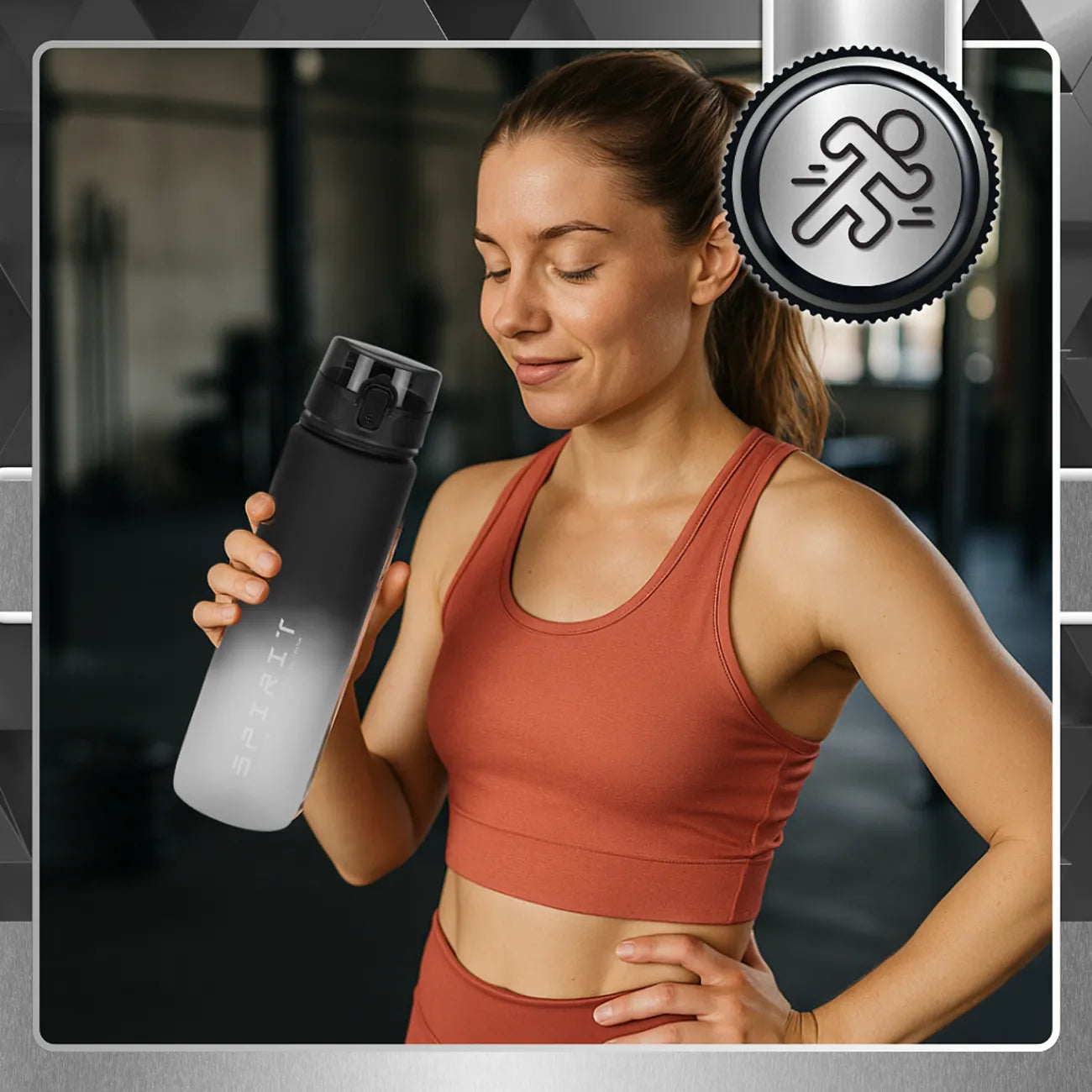 Tressari tekoša pudele, 1000 ml, BPA nesaturoša plastmasa