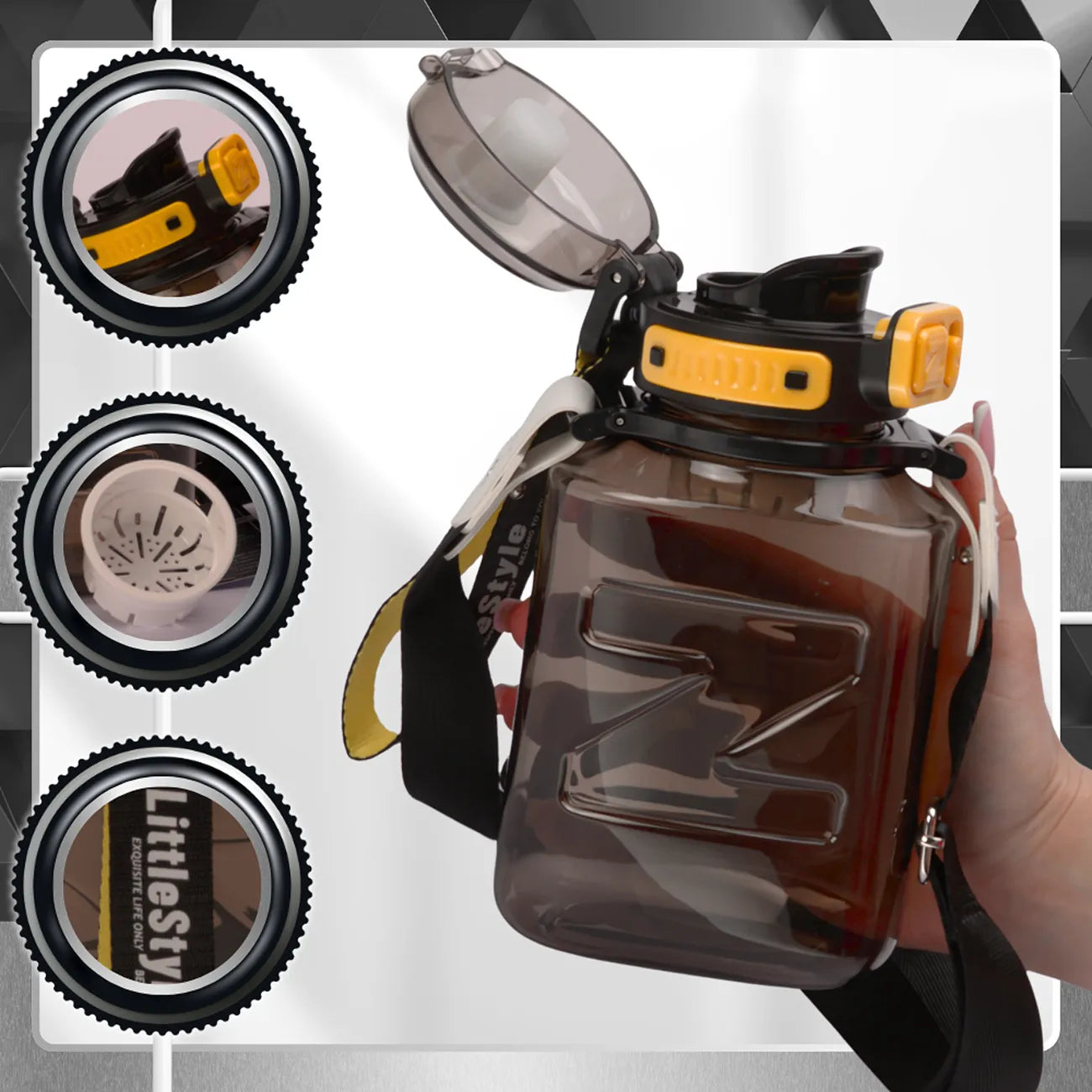 Tressari dzeramā pudele, 920 ml, tritāna