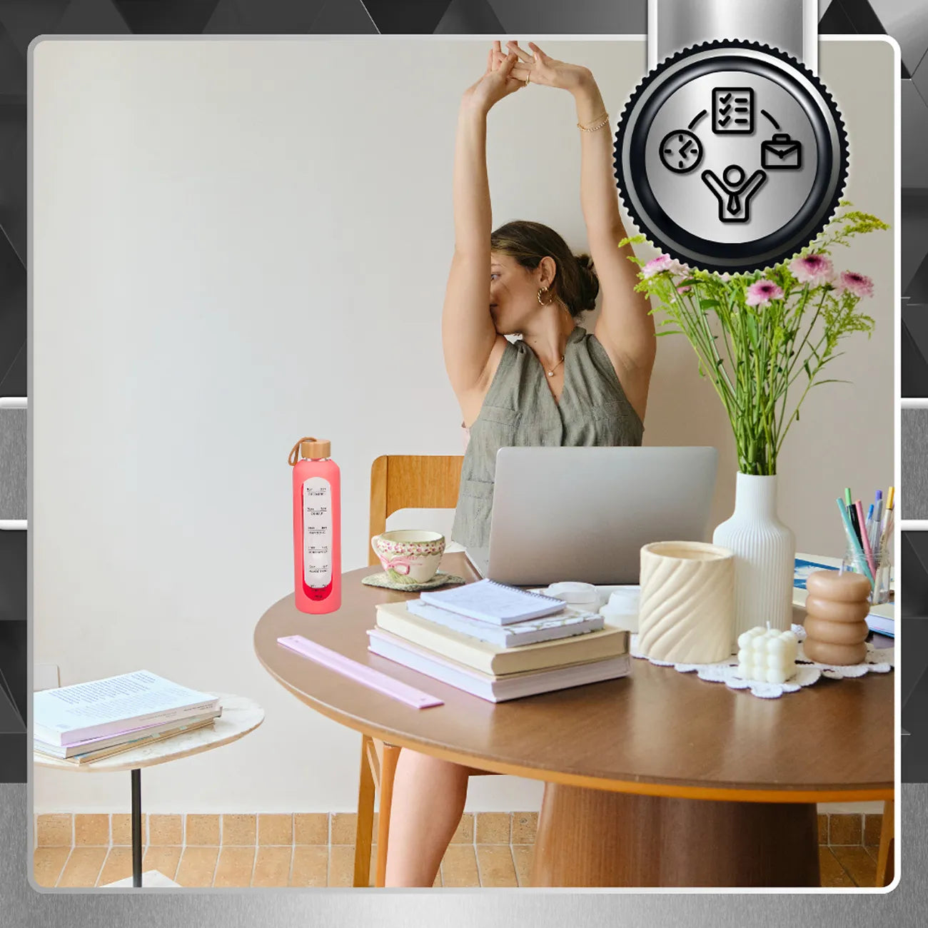 TRESSARI dzeramā pudele, stikla, 1000 ml