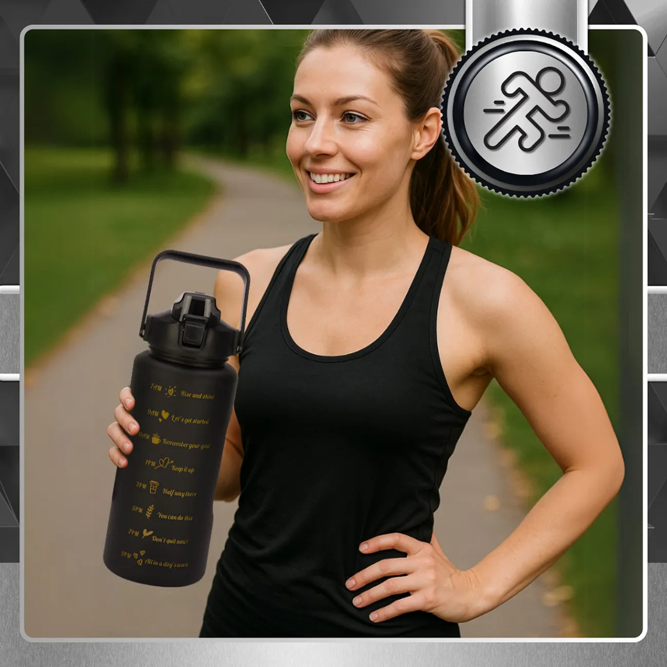 Dzeramā pudele Tressari, 2000 ml, BPA nesaturoša plastmasa