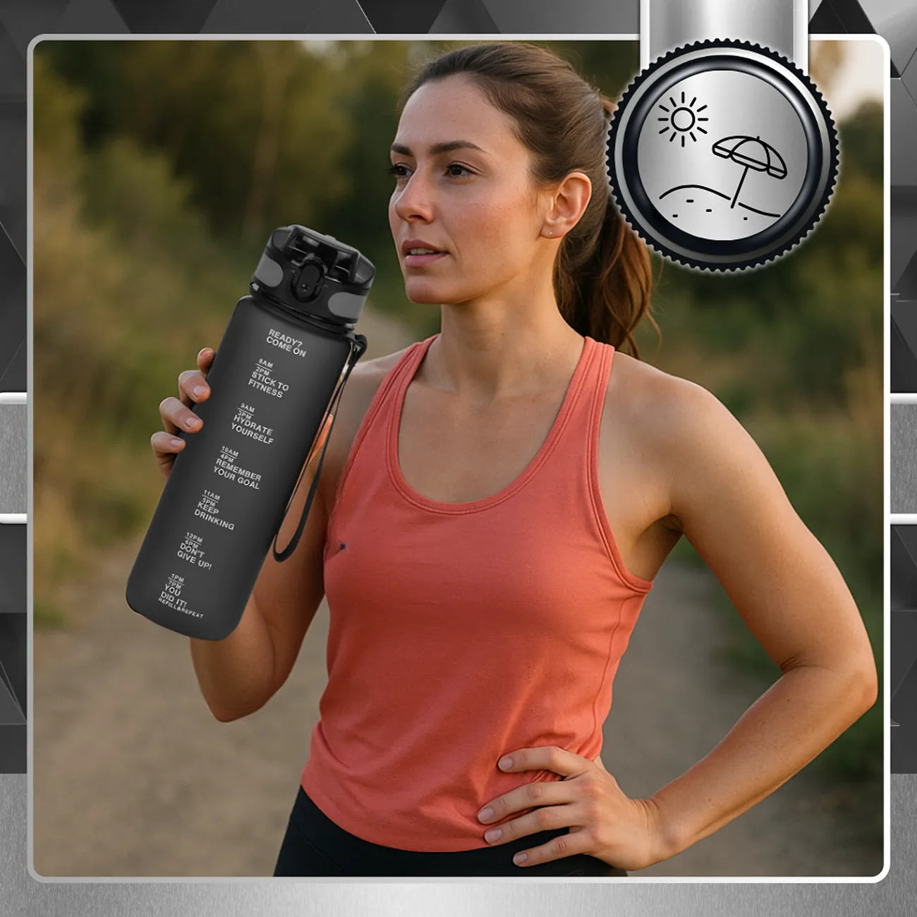 Dzeramā pudele Tressari, 1000 ml, tritāna N476