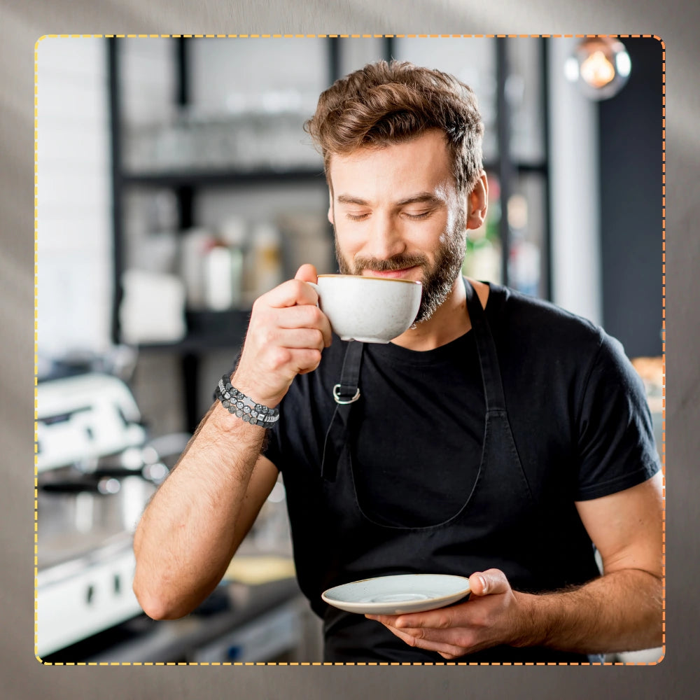 3 aproču komplekts ar krustu un matētām pērlītēm