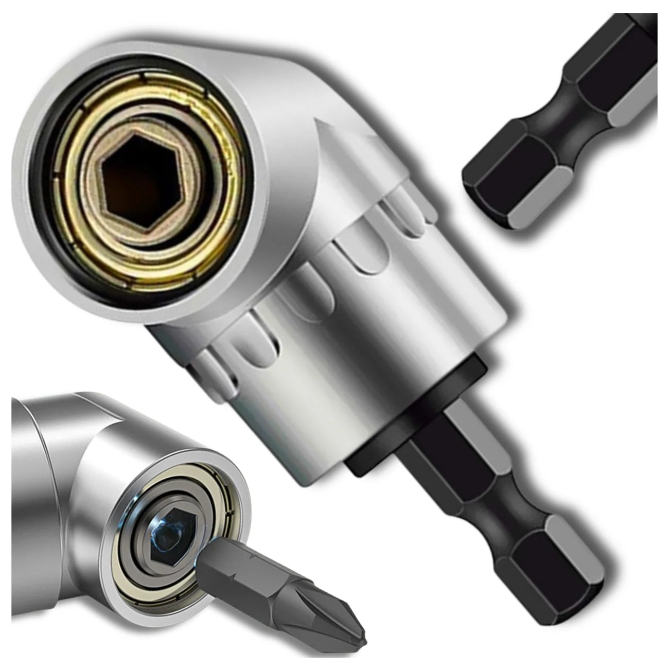 Leņķa adapteris urbim, HEX N384