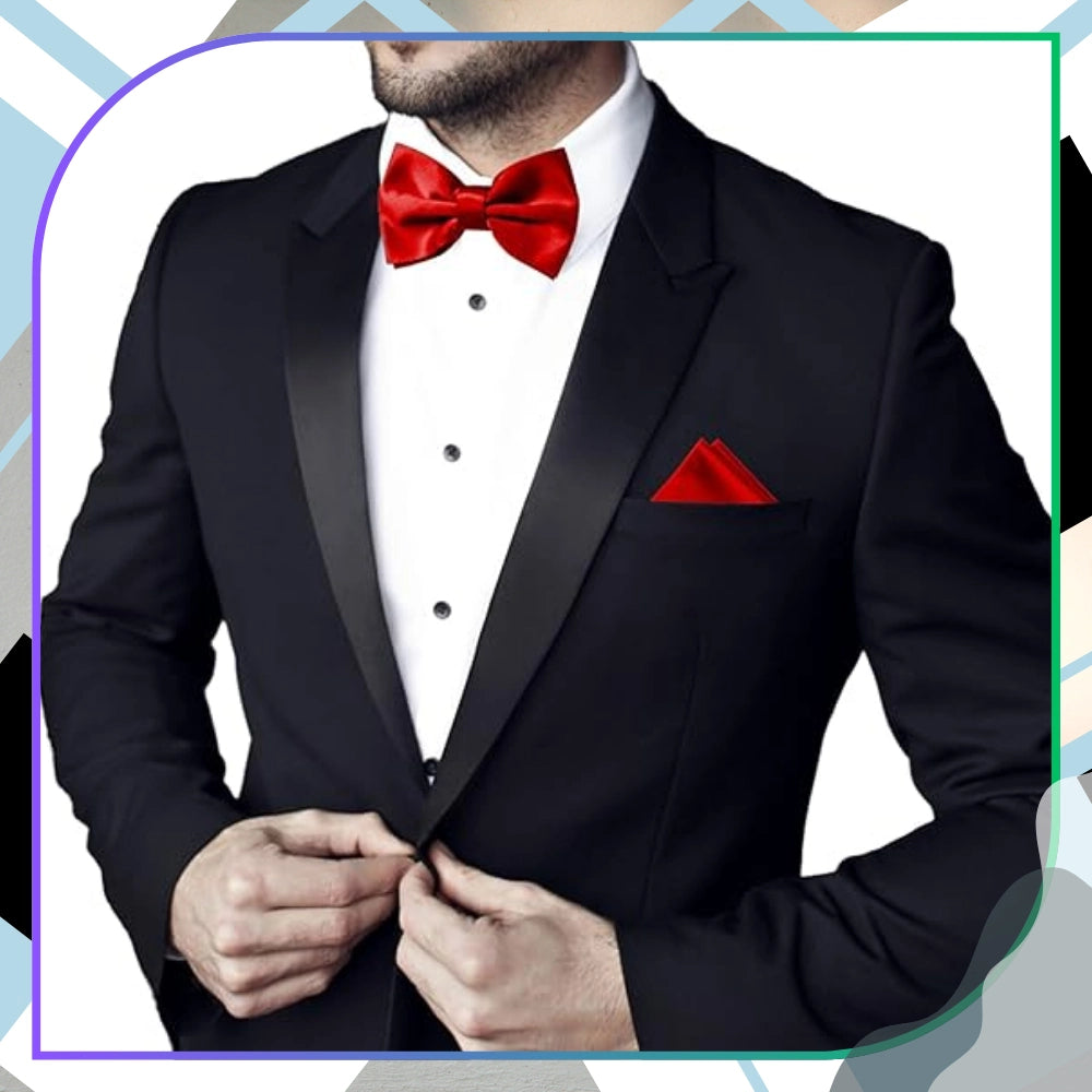 Vīriešu sarkans regulējams satīna tauriņš